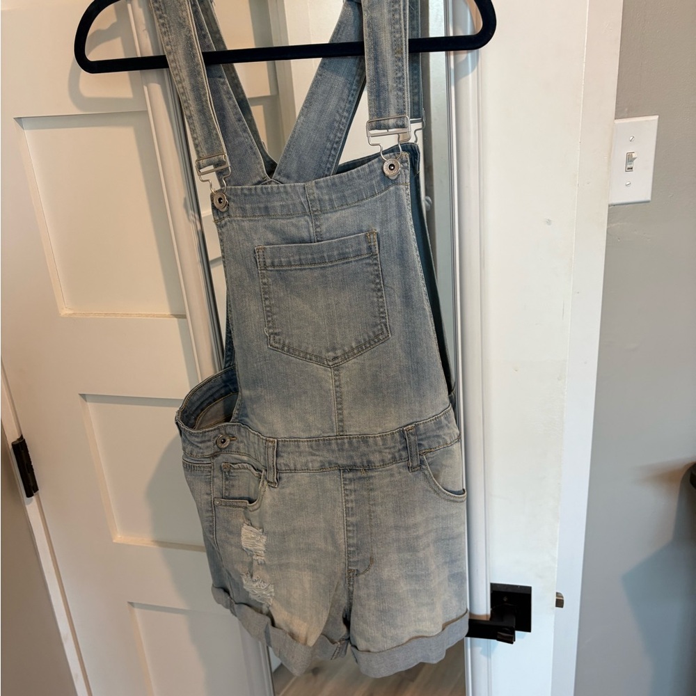 Dollhouse Light Blue Denim Overalls